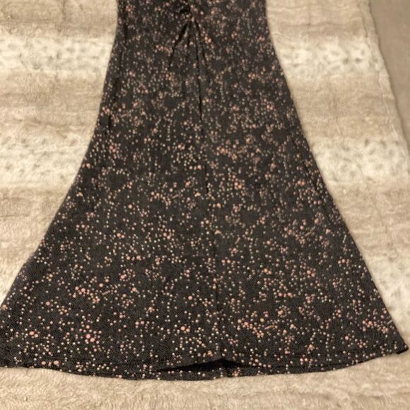 : : VINTAGE FREE PEOPLE Low Cut Polka Dot Cap Sleeve / Sleeveless Dress : : - Picture 10 of 16